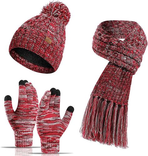 Mujer Gorros y guantes para mujer 